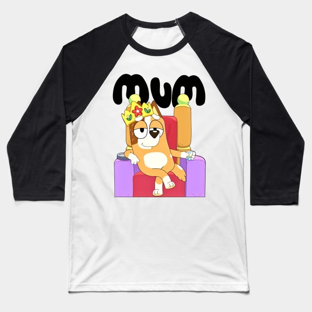 Queen Mum Baseball T-Shirt by jersimage